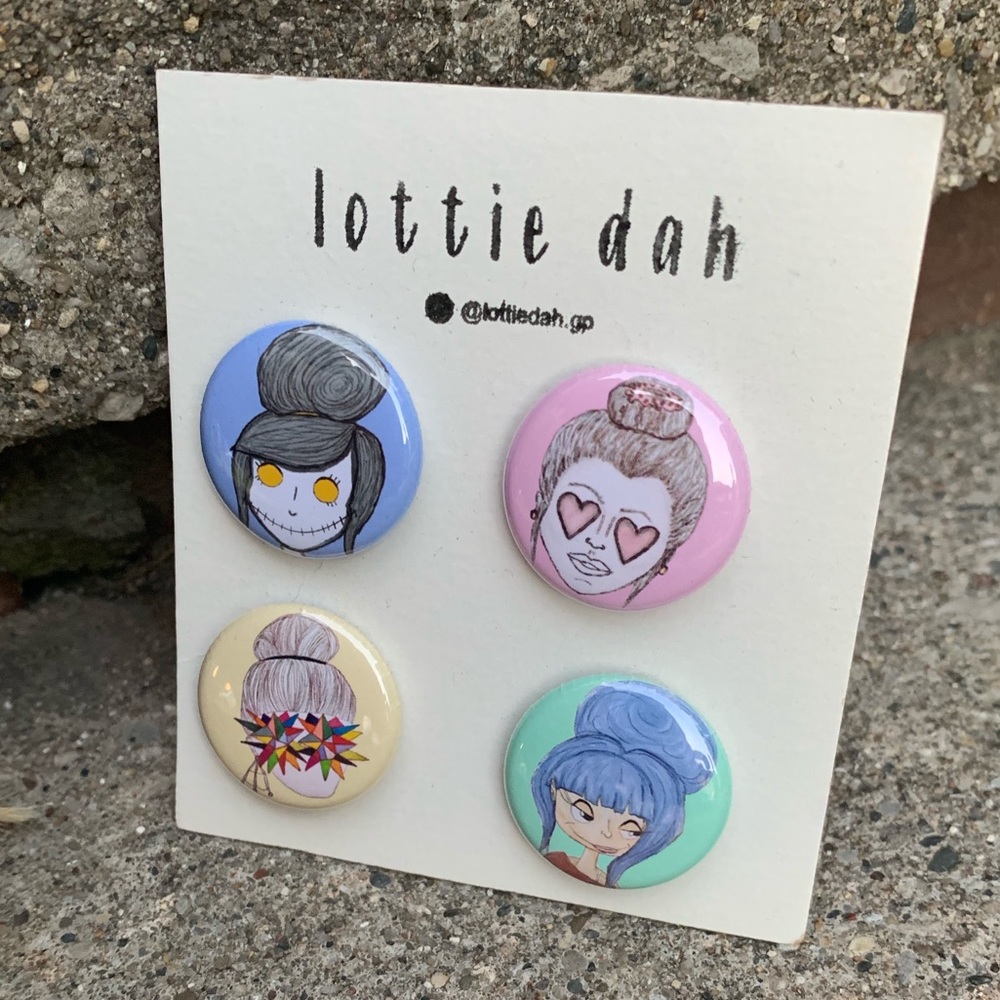 Honey Bunny Pin Pack original artwork